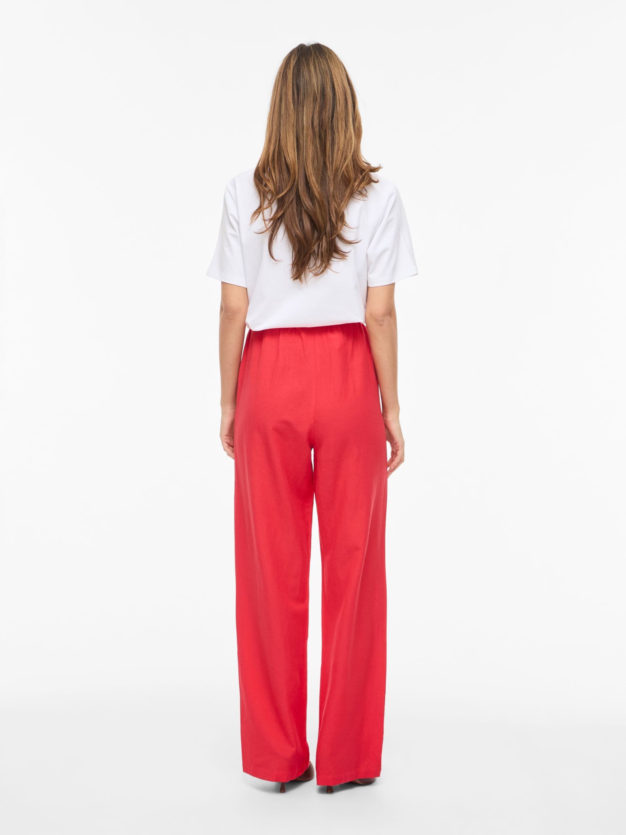 Wide Leg Pantalon VILA en rouge