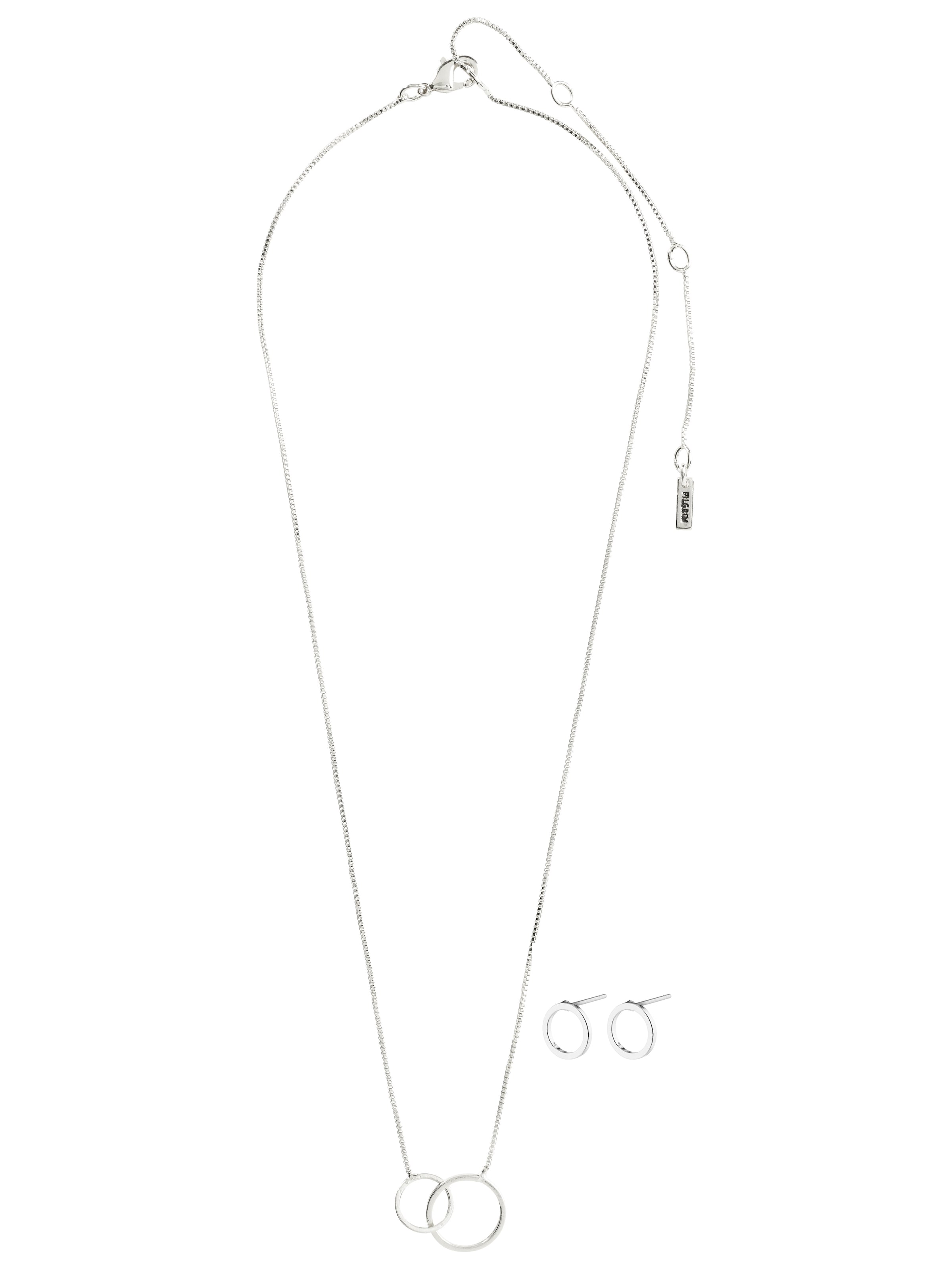 Set di gioielli ' Viviane ' di Pilgrim in argento: frontale