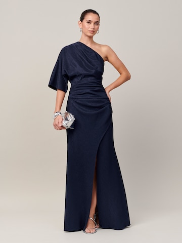 Robe de soirée 'MONZA' Sável en bleu : devant