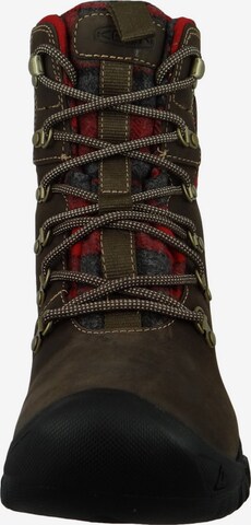 KEEN Lace-Up Boots in Brown