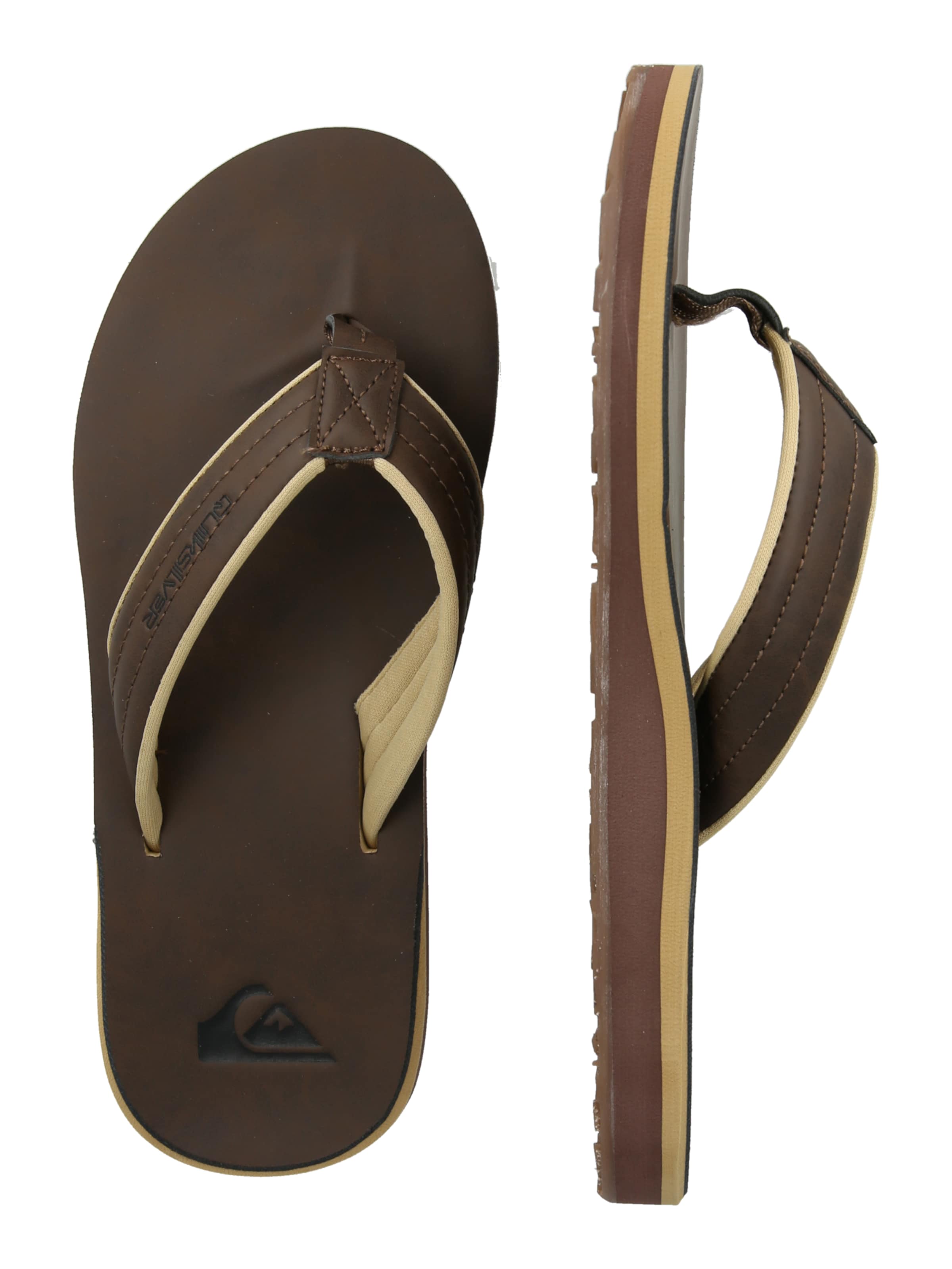 QUIKSILVER T-bar sandals 'Carver' in Brown