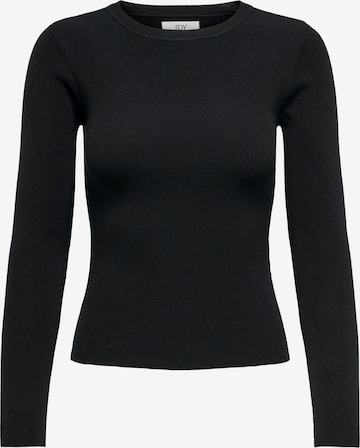 JDY Пуловер 'Cirkeline' в черно: отпред