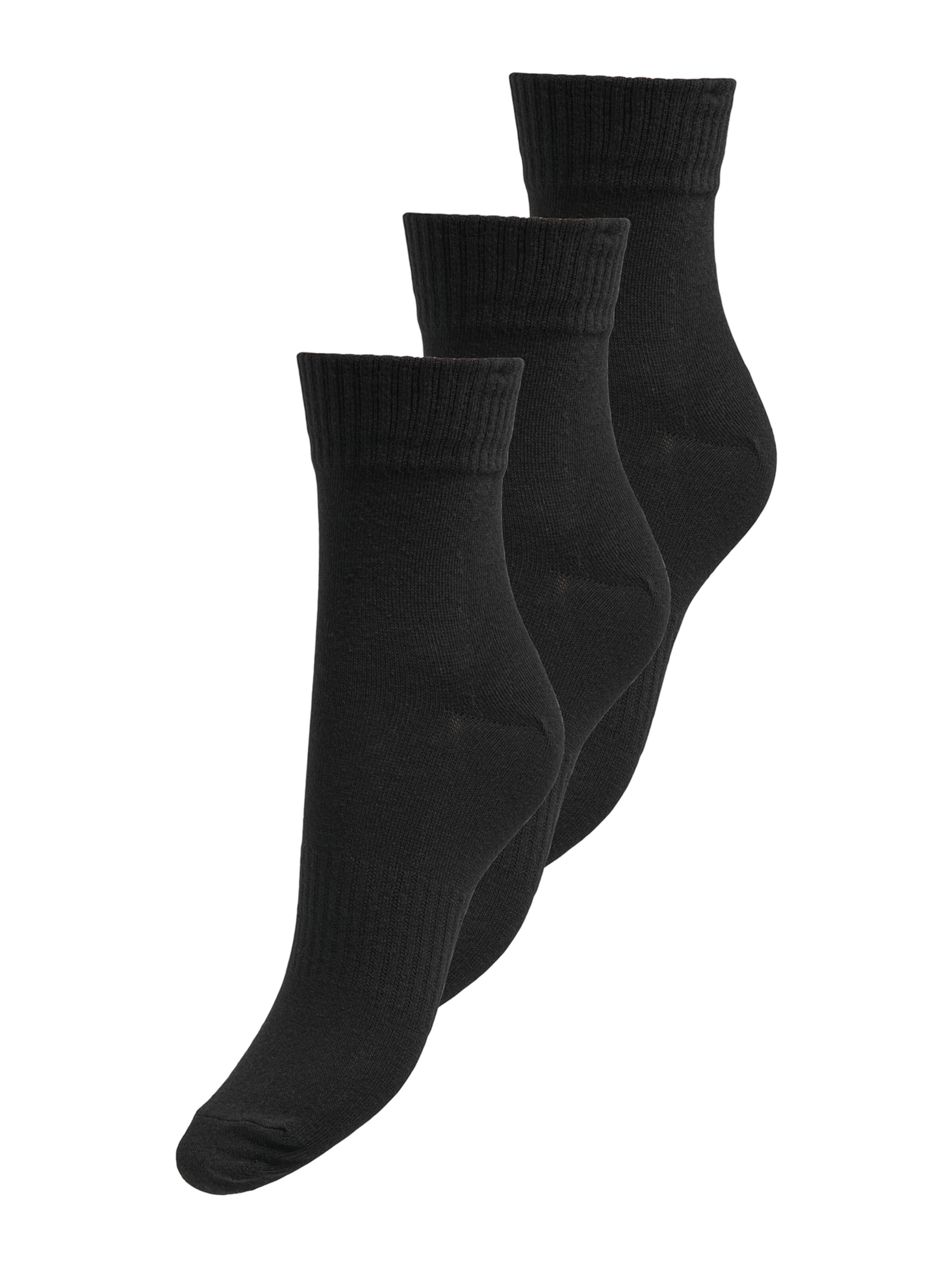 ONLY - Calcetines 'ONLTINE HEART' en negro: frente