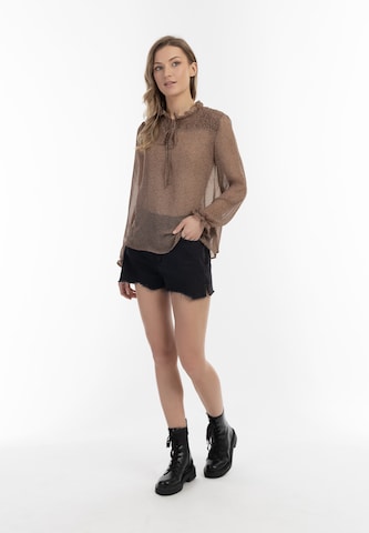 DreiMaster Vintage - Blusa en marrón