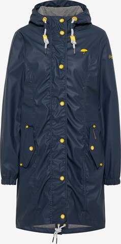 Schmuddelwedda Between-Seasons Coat in Blue: front