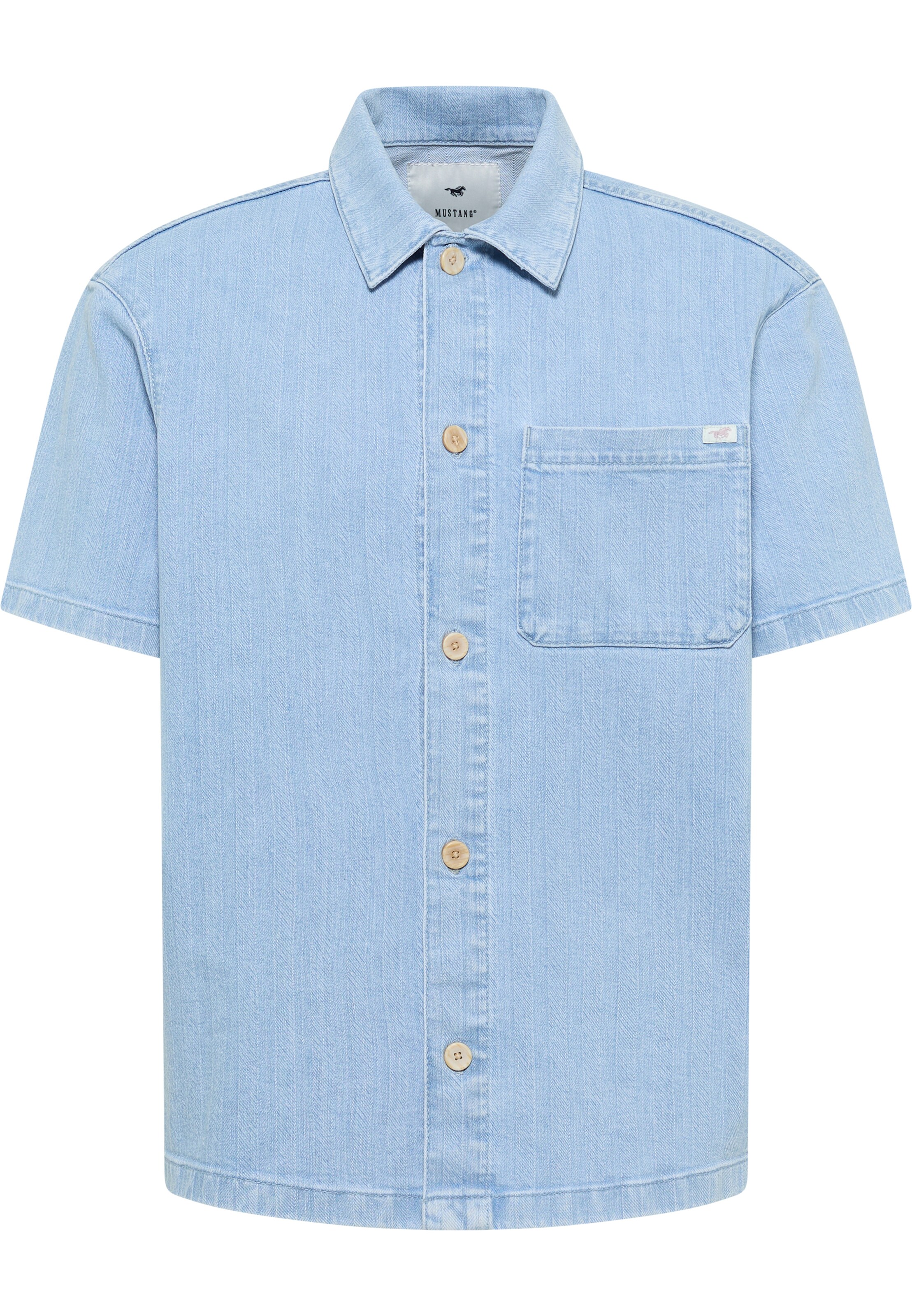 MUSTANG Button Up Shirt 'Phoenix' in Blue, Item view