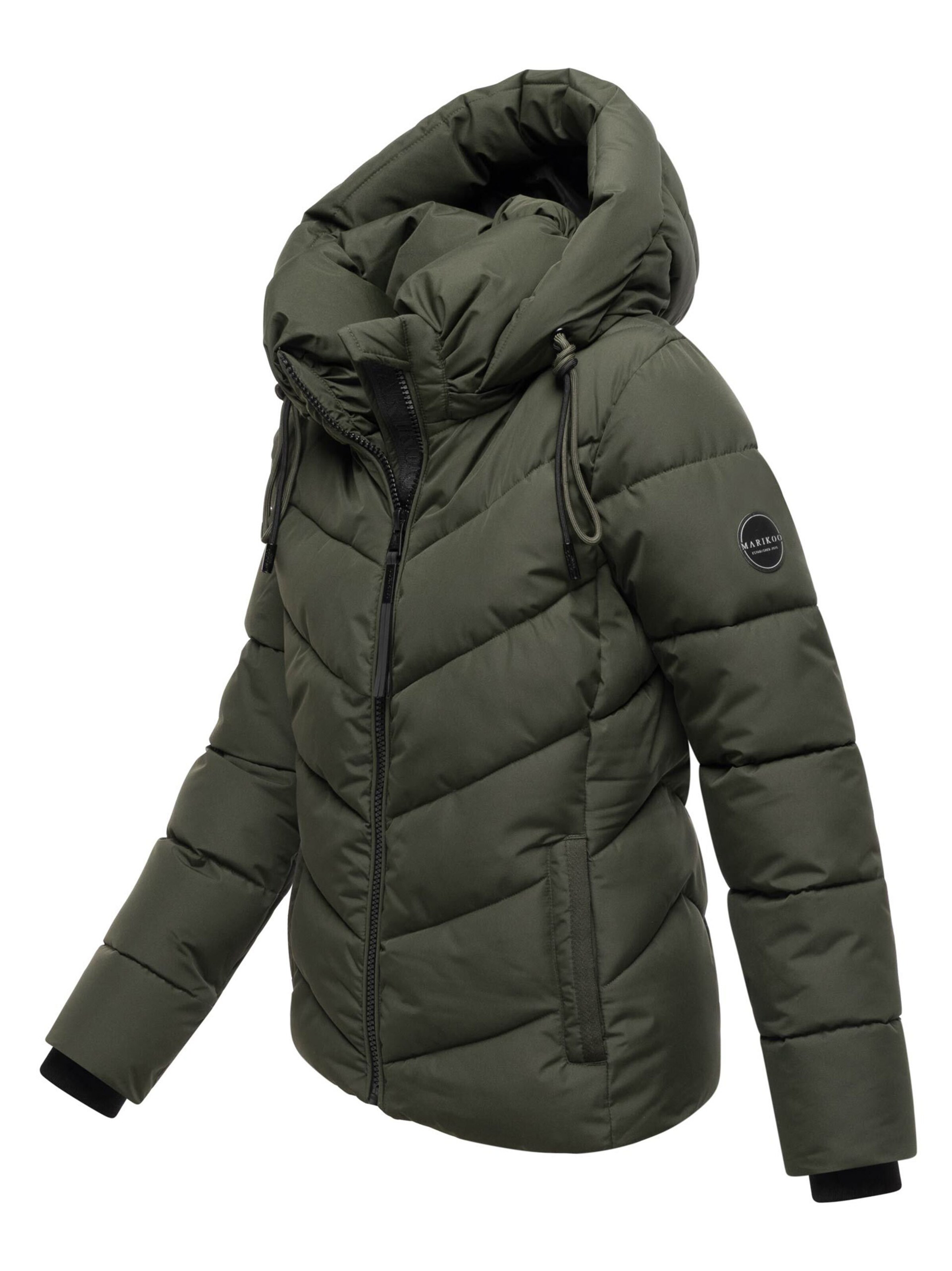 MARIKOO Winter jacket 'Sahnemausii' in Green
