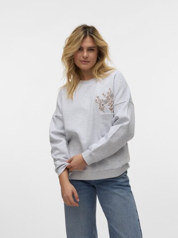 Sweat-shirt 'VMKarol' VERO MODA en gris