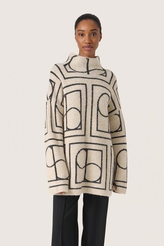 Pullover 'SL Hedaya' di SOAKED IN LUXURY in bianco: frontale