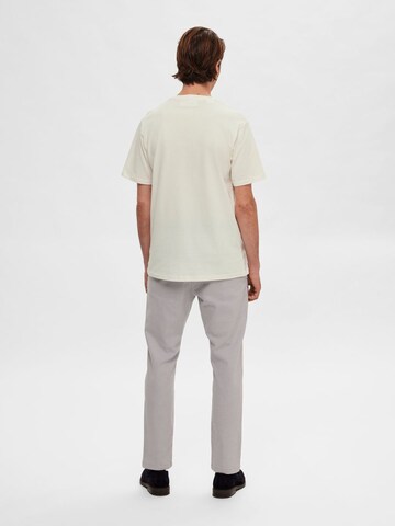 T-Shirt SELECTED HOMME en blanc