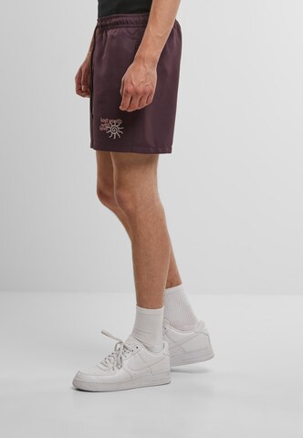 Regular Shorts de bain 'With Love' Lost Youth en violet