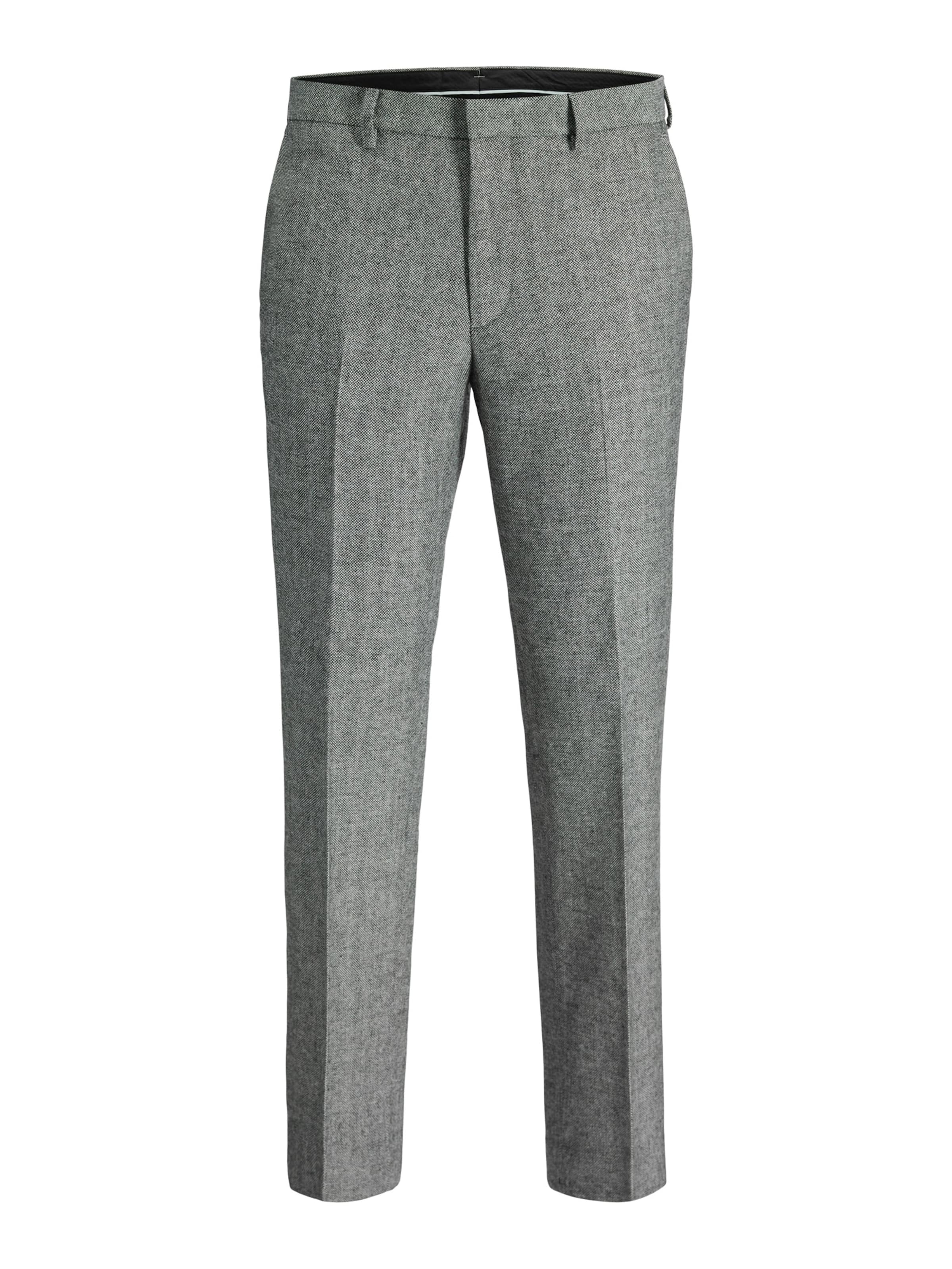JACK & JONES - Slimfit Pantalón plisado 'MARTIN' en gris: frente