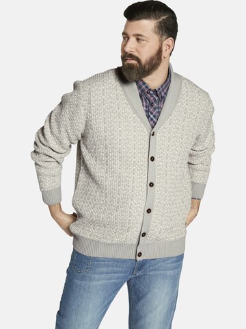 Charles Colby Knit Cardigan ' Duke Osian ' in Grey: front