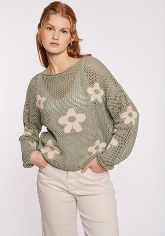 Pullover di Hailys in verde: frontale