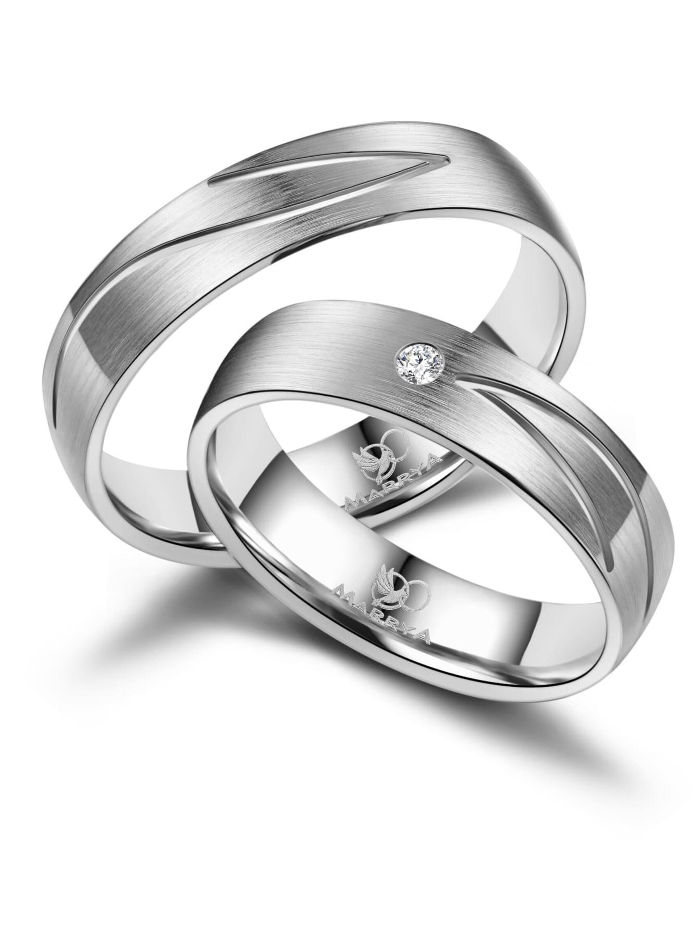 MARRYA Ring 'MARRYA TI-04 Ehering aus Titan' in Silver: front