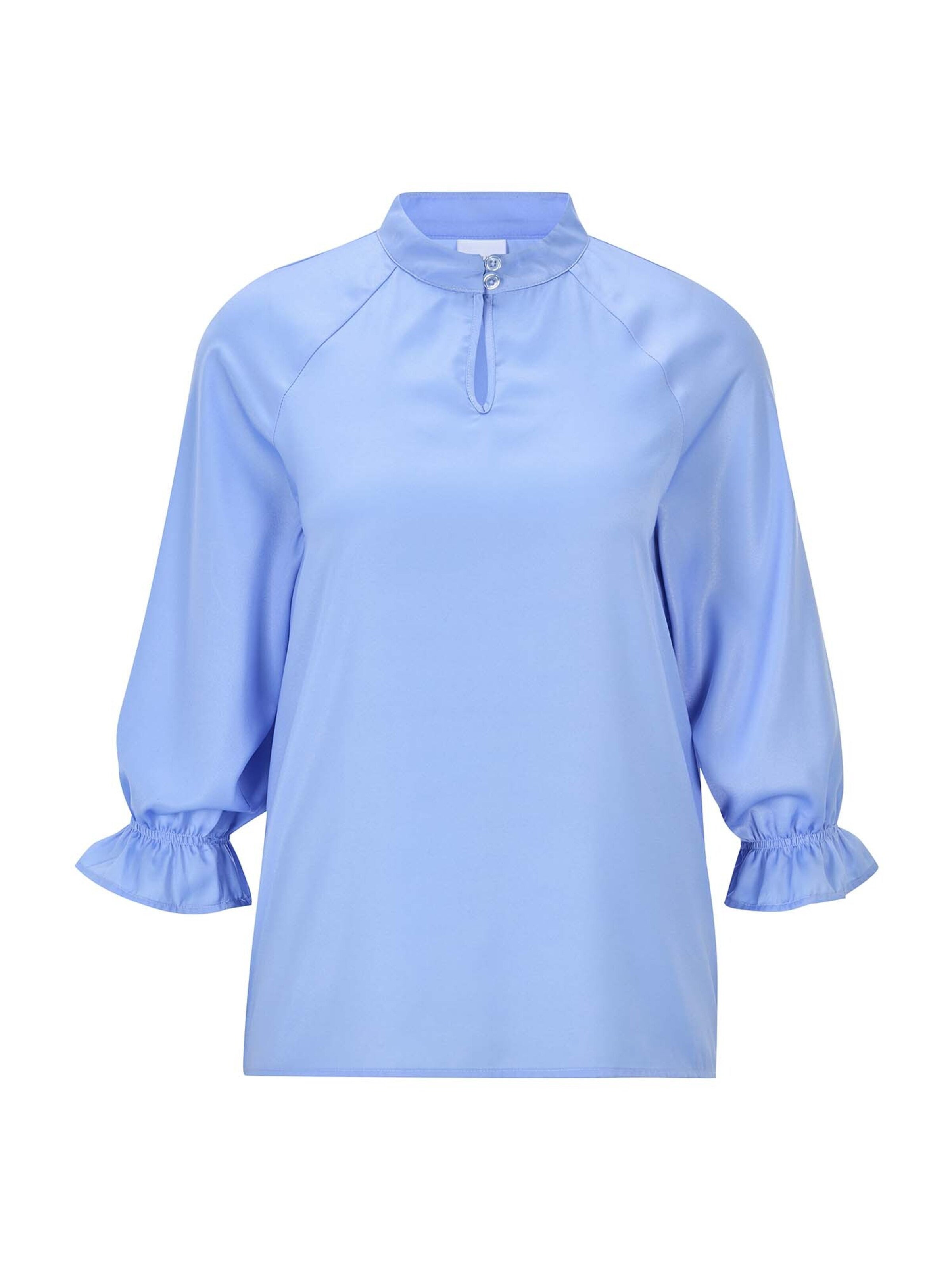 MADELEINE Blouse in Blauw: voorkant