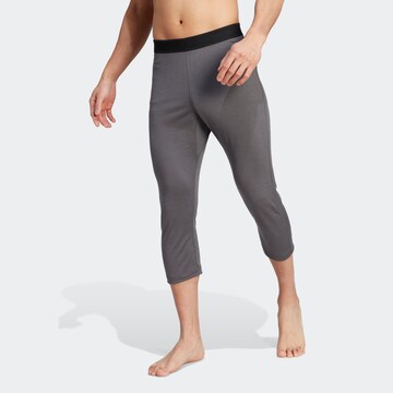 ADIDAS TERREX Slim fit Workout Pants in Grey: front