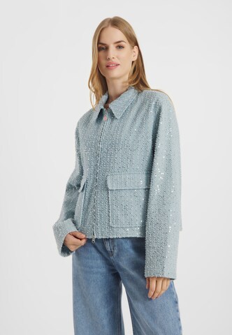 Veste mi-saison Frieda & Freddies NY en bleu : devant