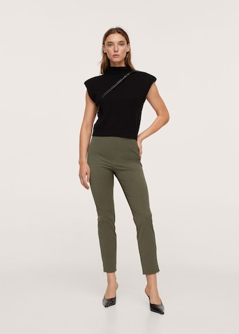 Skinny Pantalon 'Paola' MANGO en vert