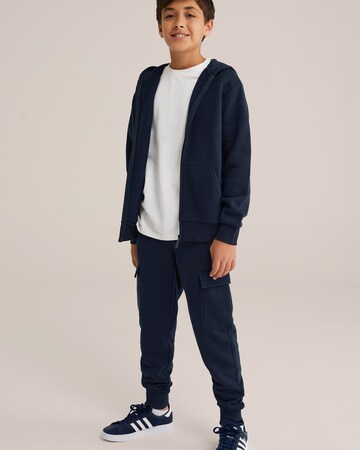 WE Fashion - Casaco em moletão em azul