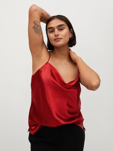 Haut 'Metal' VIOLETA by Mango en rouge : devant