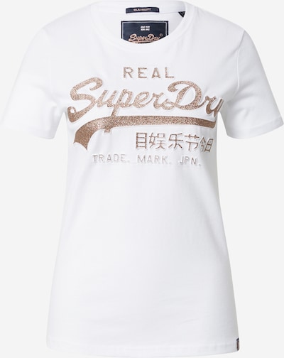 Superdry T-Krekls rožzeltains / balts, Preces skats