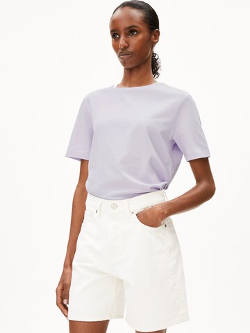 T-shirt ARMEDANGELS en violet : devant
