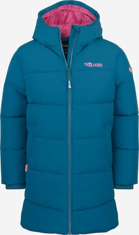 TROLLKIDS Winter Jacket in Blue: front
