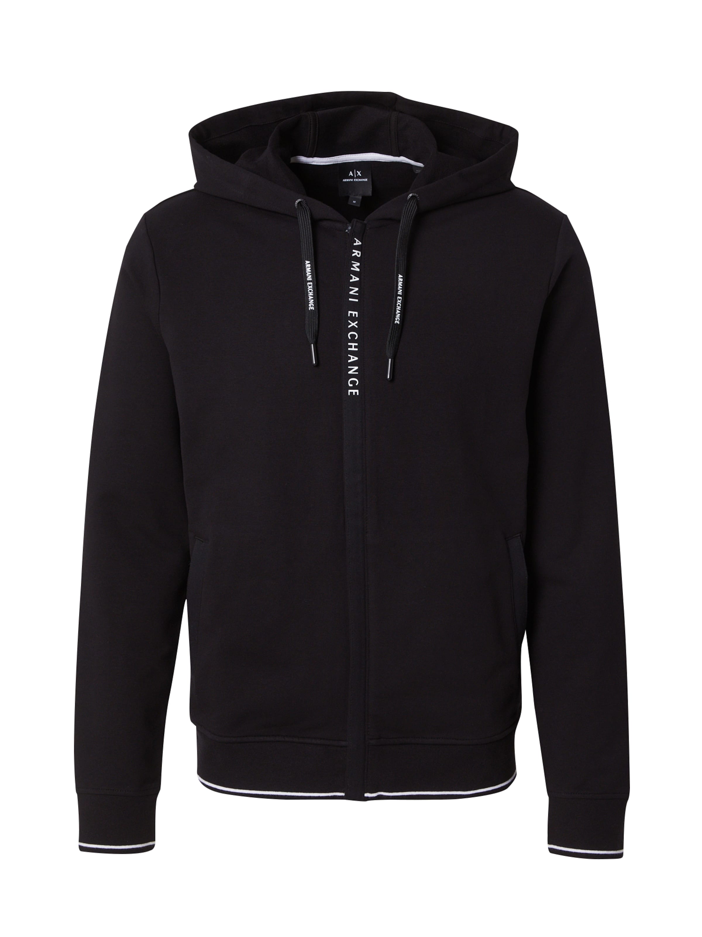 ARMANI EXCHANGE Bluza rozpinana w kolorze czarny: przód