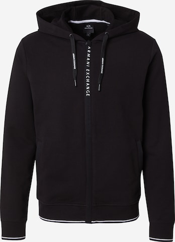 Giacca di felpa di ARMANI EXCHANGE in nero: frontale