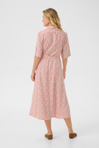 Robe-chemise 'Tiah' Cream en rose