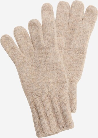 s.Oliver Full Finger Gloves in Beige: front