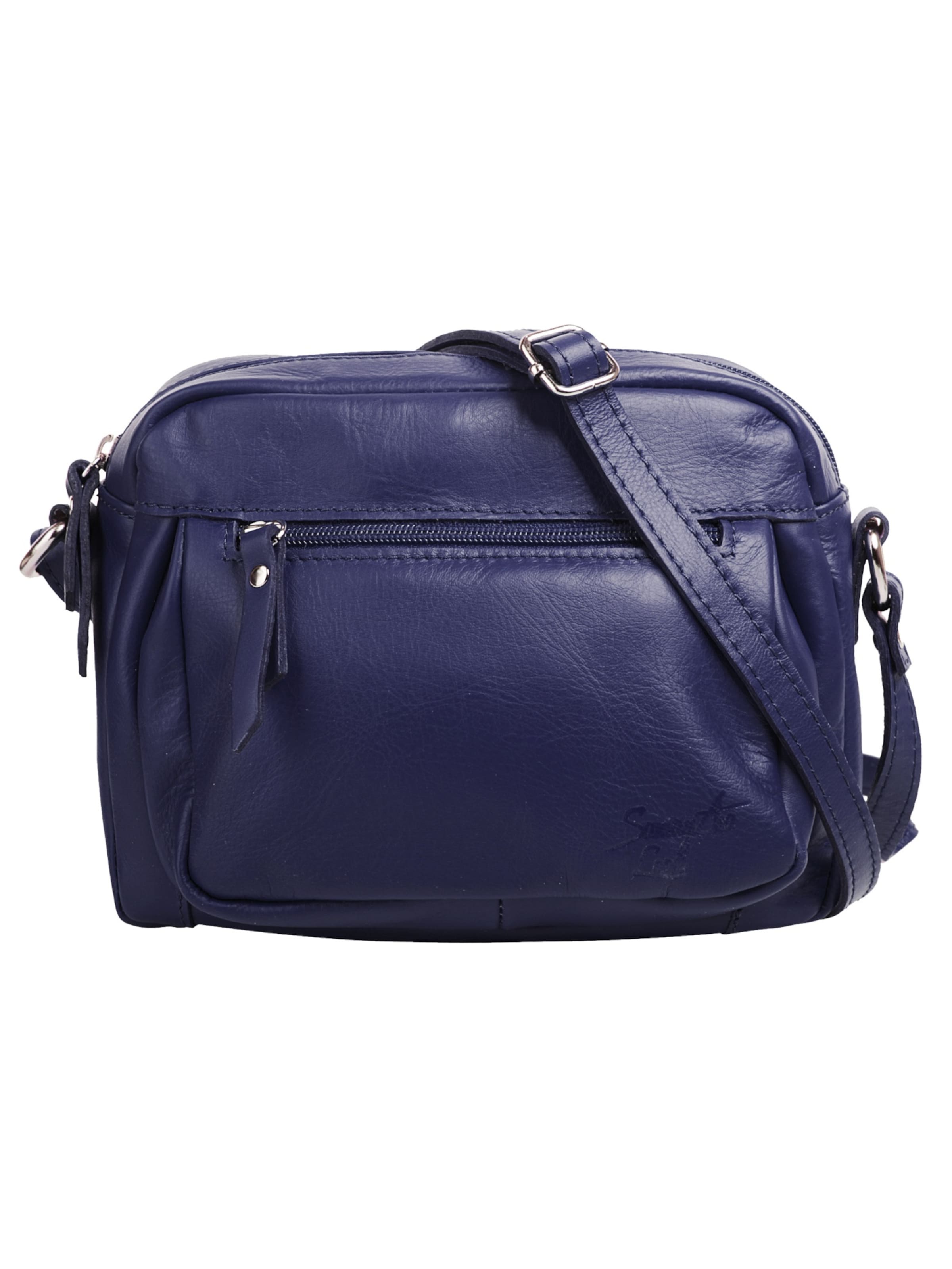 Samantha Look Crossbody Bag in Blue: front