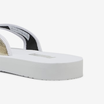 PUMA T-Bar Sandals in White