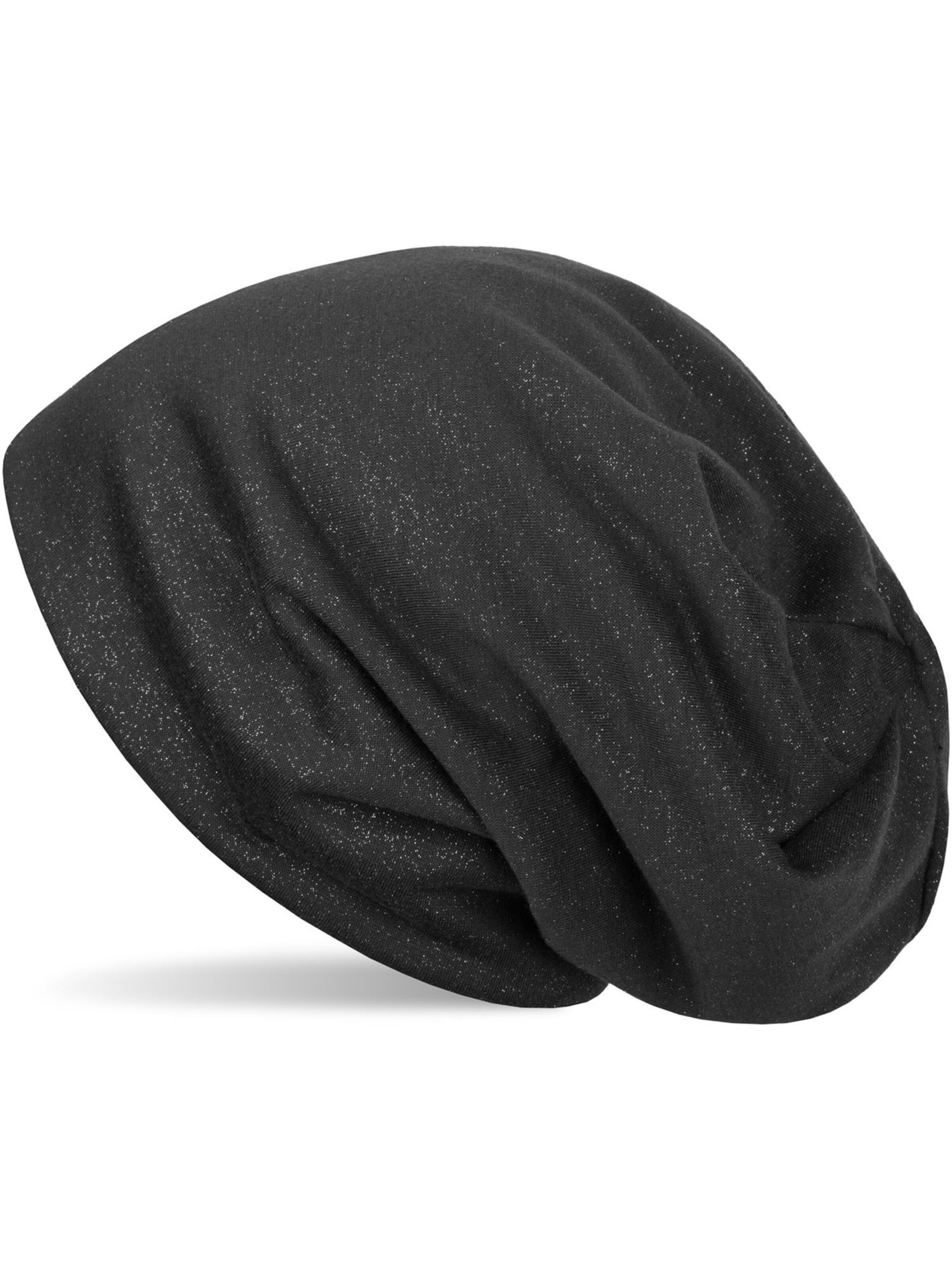 styleBREAKER Mütze 'Beanie mit All Over Glitzer'‌‌‌‌‌‌‌‌‌‌ in Grau: Vorderseite