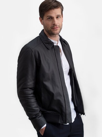 Veste mi-saison 'NEBenelli' 18N62 en noir : devant