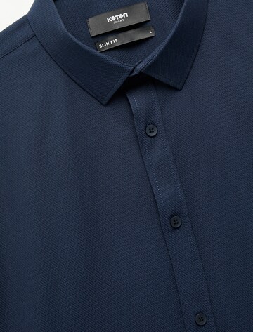Koton Slim fit Button Up Shirt in Blue