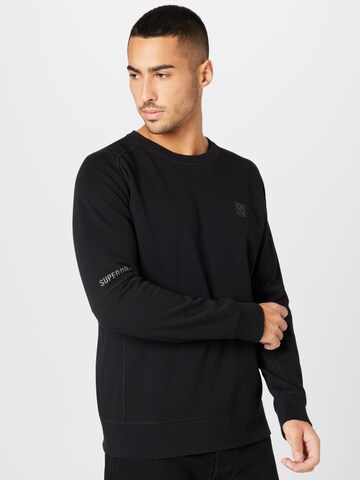 Superdry Athletic Sweatshirt in Black: front