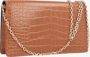 Pochette Love Moschino en marron