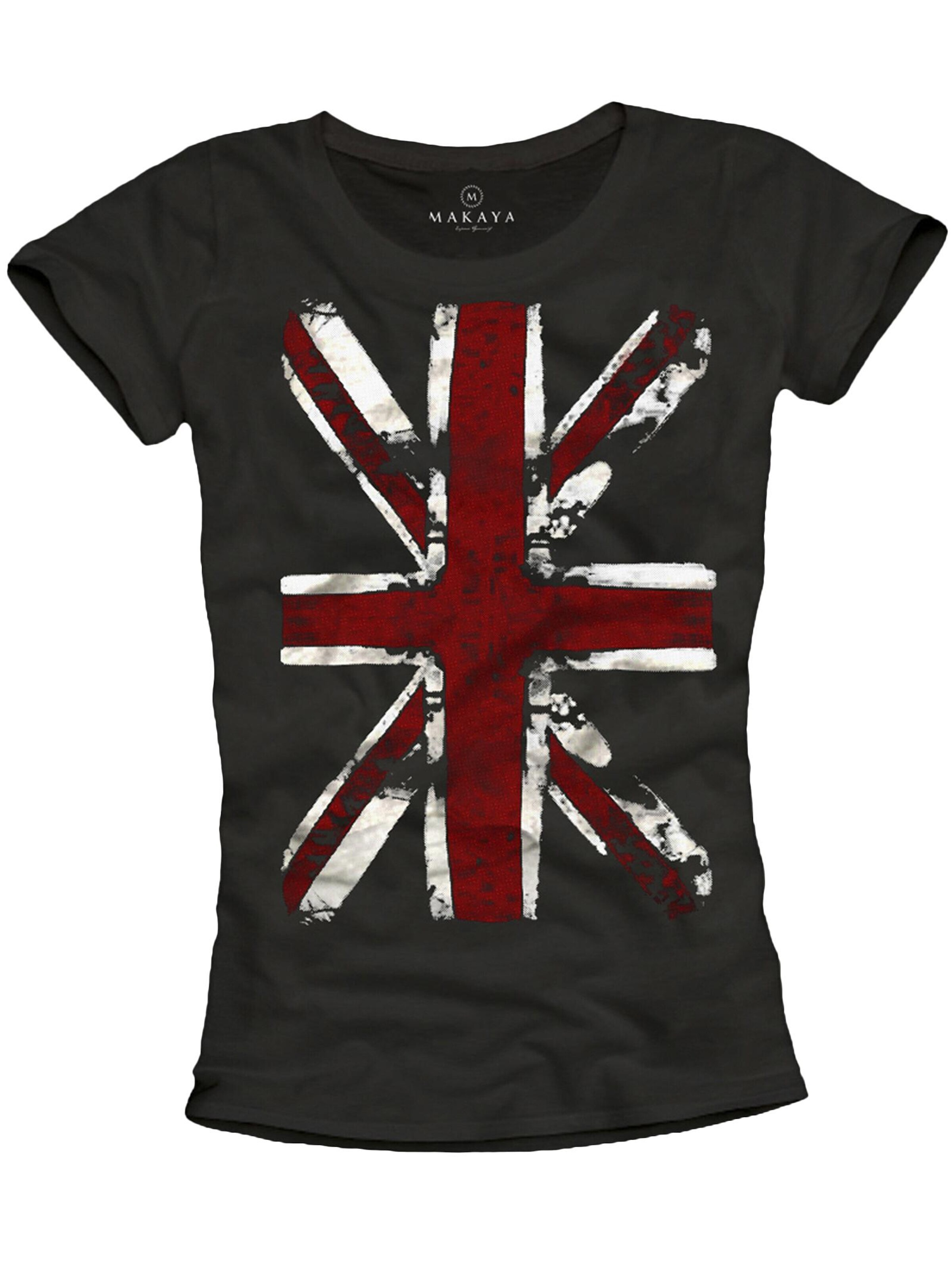 MAKAYA Shirt 'Union Jack' in Black: front