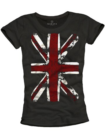 MAKAYA Shirt 'Union Jack' in Black: front