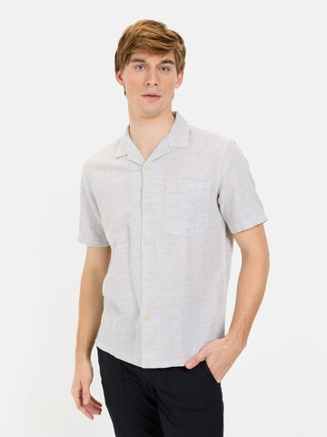 CAMEL ACTIVE Regular fit Button Up Shirt in Grey: front