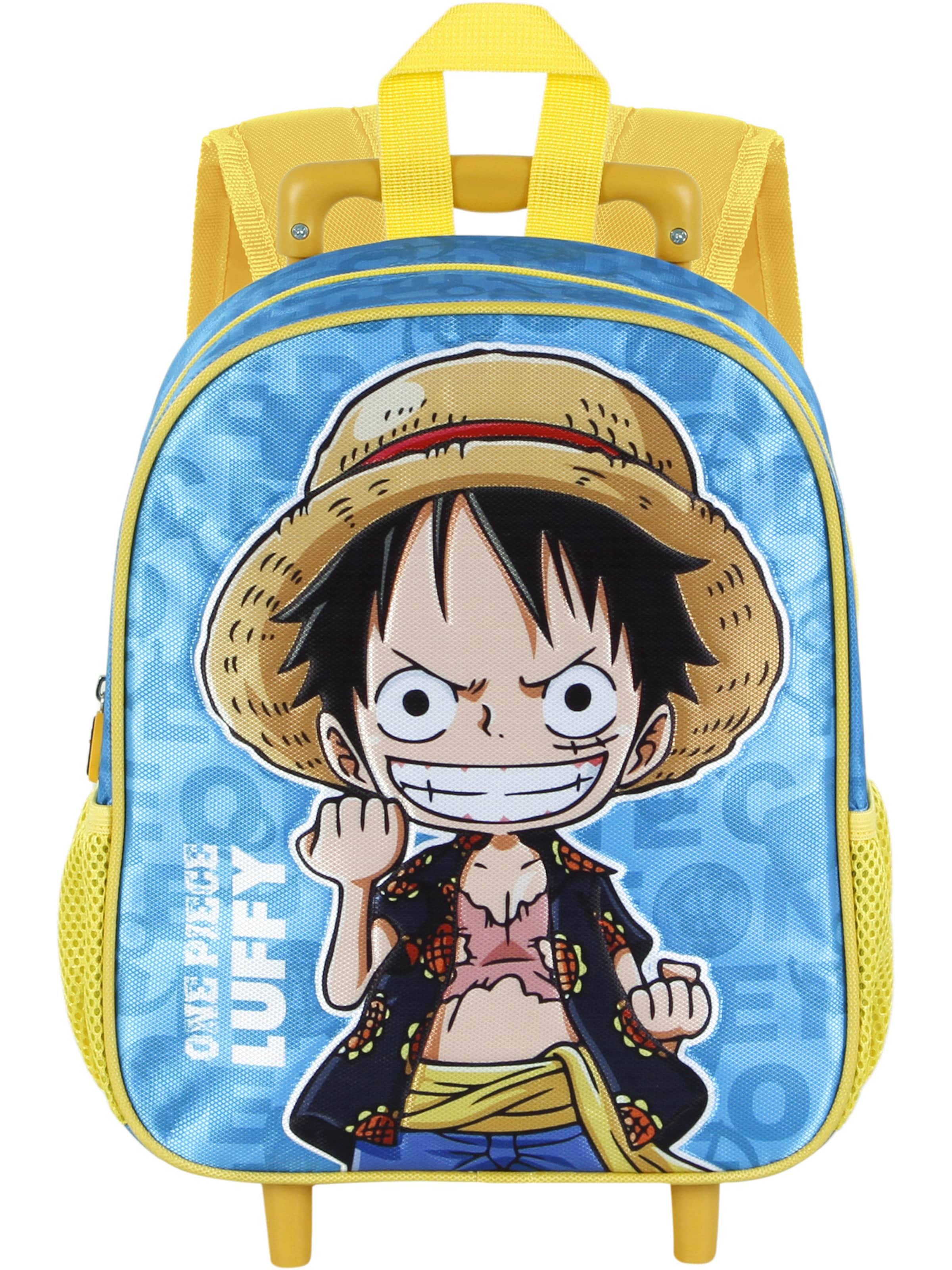 One Piece Backpack 'Monkey' in Blue: front