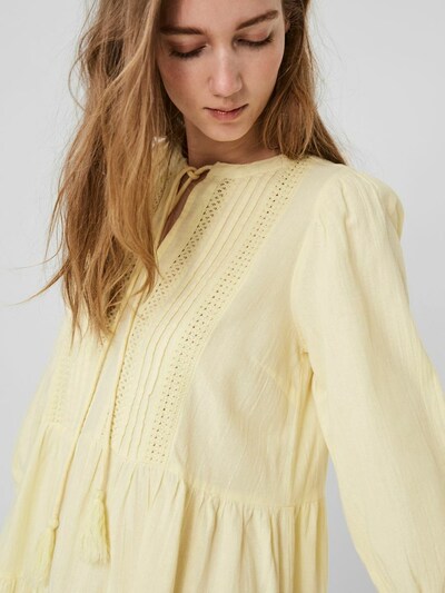 VERO MODA 3/4-Ärmel Boho Tunika in hellgelb, Produktansicht