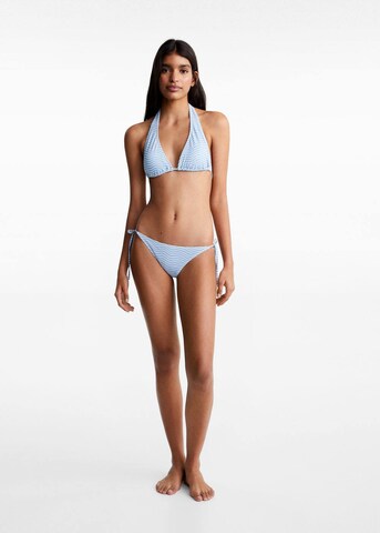 MANGO TEEN Triangle Bikini in Blue