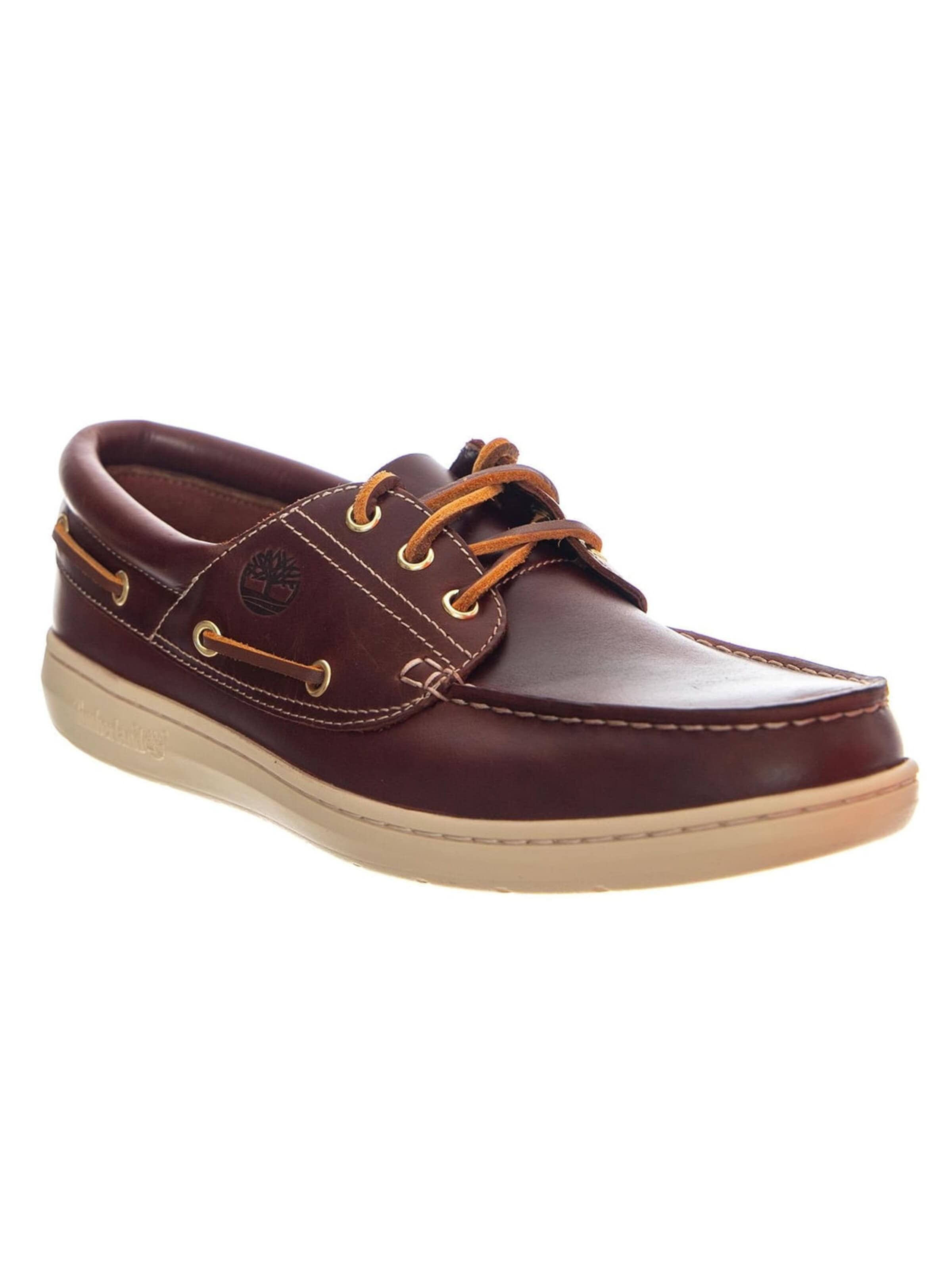 Scarpa stringata 'PORT Boat Shoe BUR F Grain' di TIMBERLAND in marrone