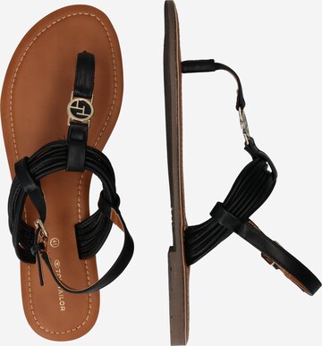 TOM TAILOR T-bar sandals in Black