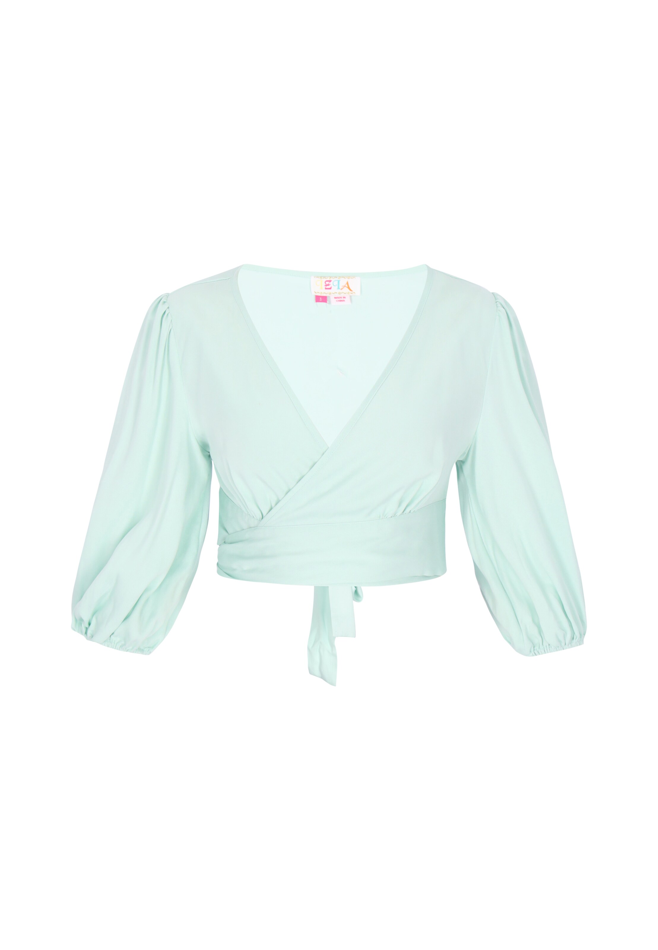 IZIA Blouse 'Festival' in Groen: voorkant