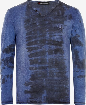 CIPO & BAXX Shirt in Blauw: voorkant