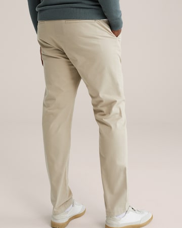 WE Fashion Úzky strih Chino nohavice - Béžová